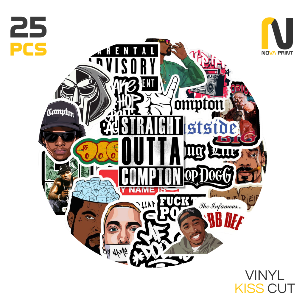 

Sticker HipHop / Vinyl Kiss cut / Waterproof / Sticker Pack / Sticker Vinyl / Sticker Cutting