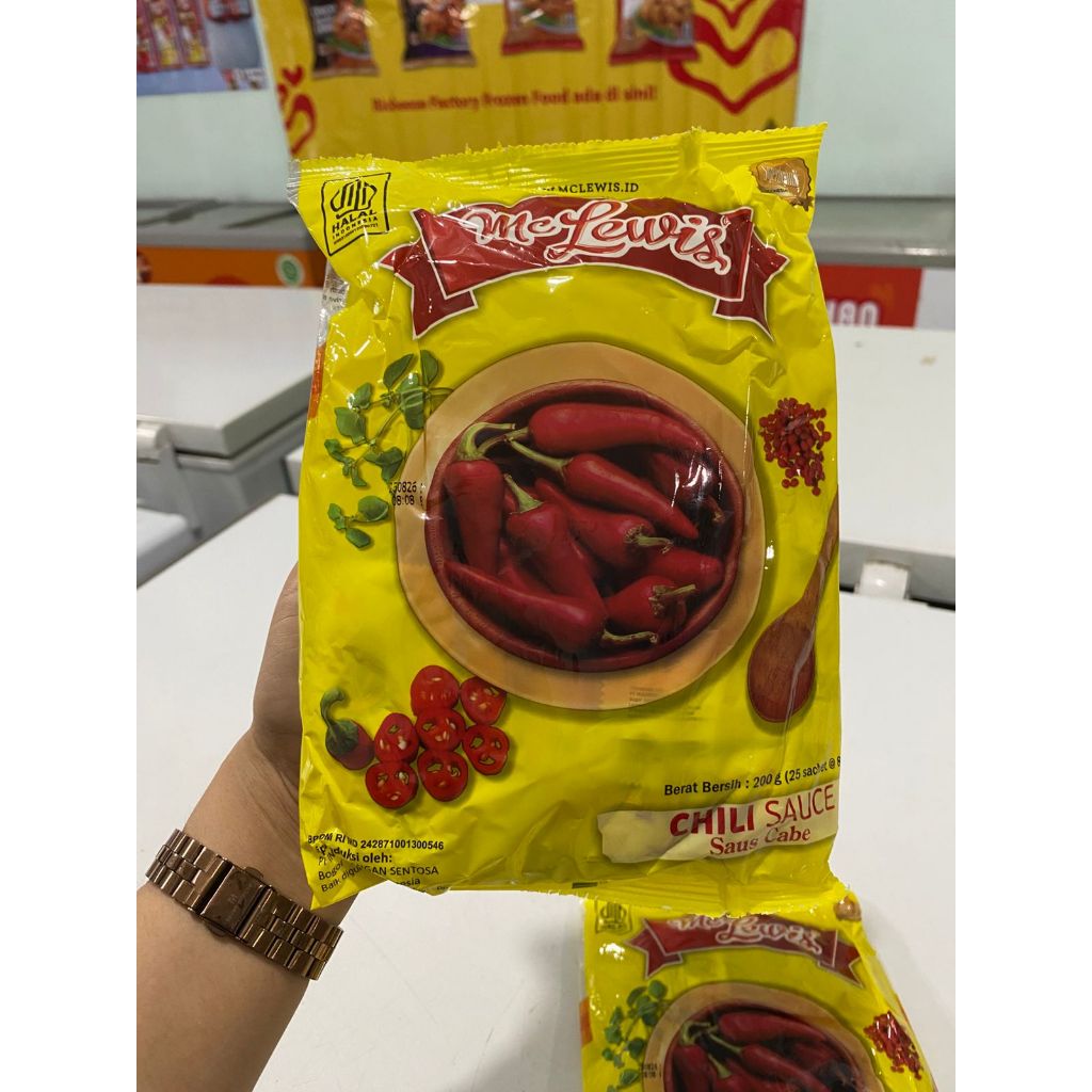 

Mc Lewis Sachet 25 x 9 Gram ( tomat dan chili sauce )