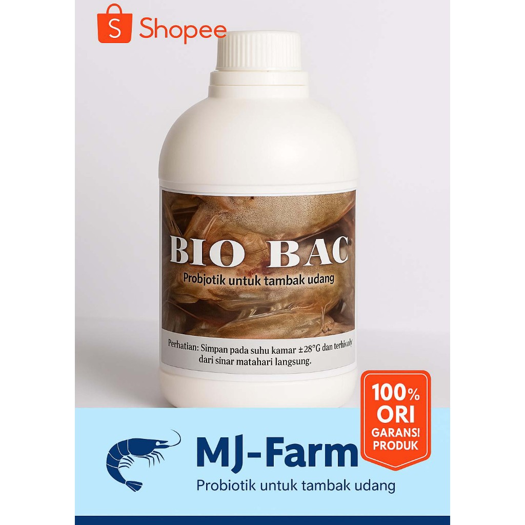 BIO BAC Probiotik Udang / Bakteri Pengurai / Berkualitas Tinggi [Harga Termurah]. Mengandung Bakteri