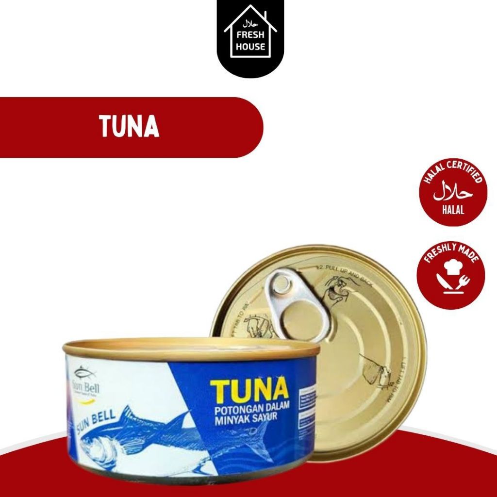 

TUNA POTONGAN DALAM MINYAK SAYUR / SUN BELL TUNA