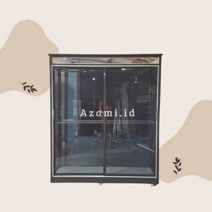 Lemari gamis full kaca /Lemari gantung baju /Lemari gantungan /Lemari gamis gantung