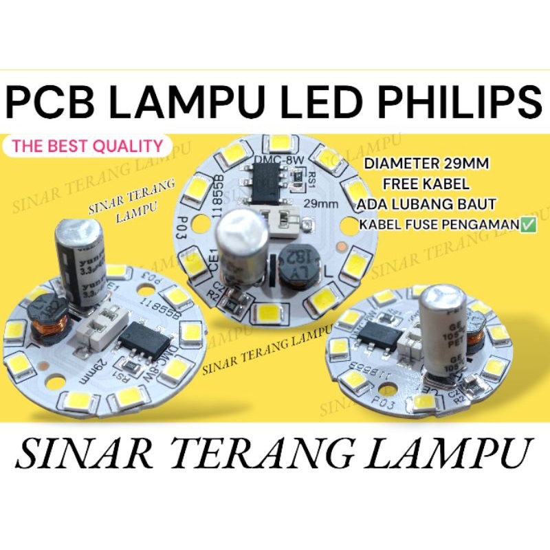 PCB LAMPU LED PHILIPS 8WATT