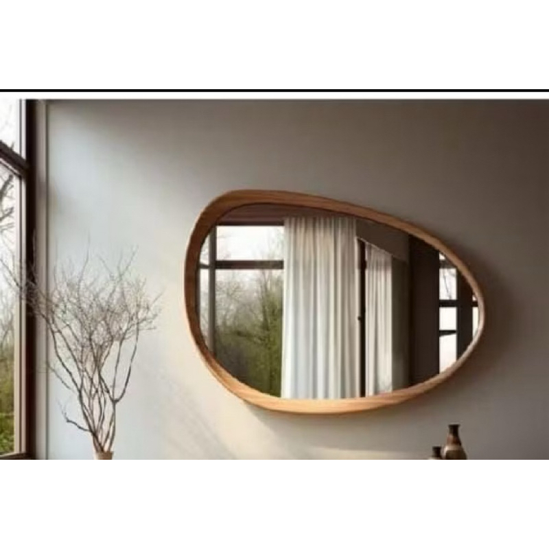 cermin kamar mandi minimalis kayu jati jepara