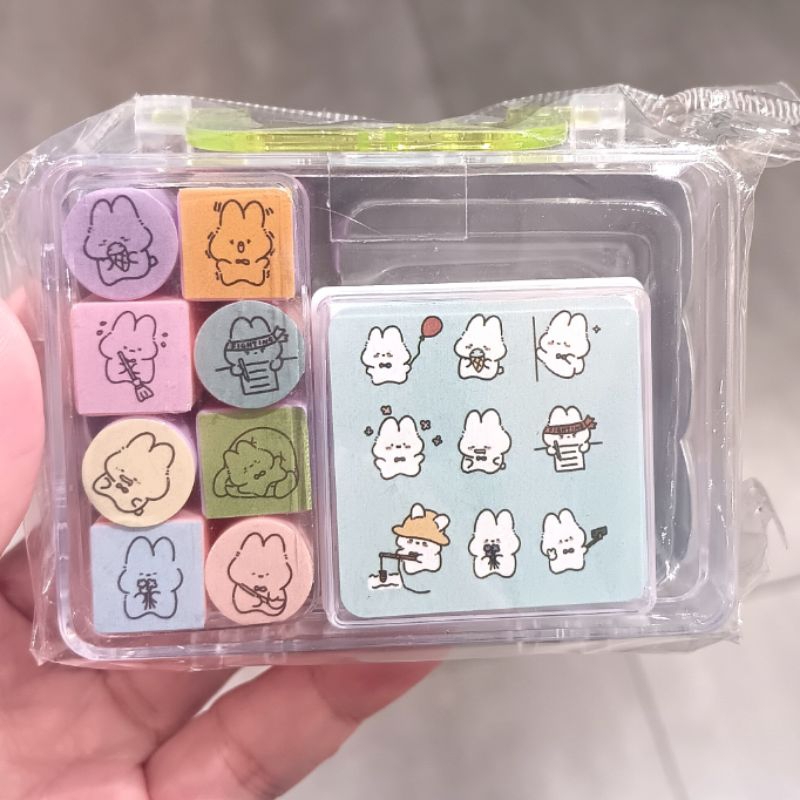 

STAMP STAMP FANCY CUTE KITTY / CUTE RABBIT