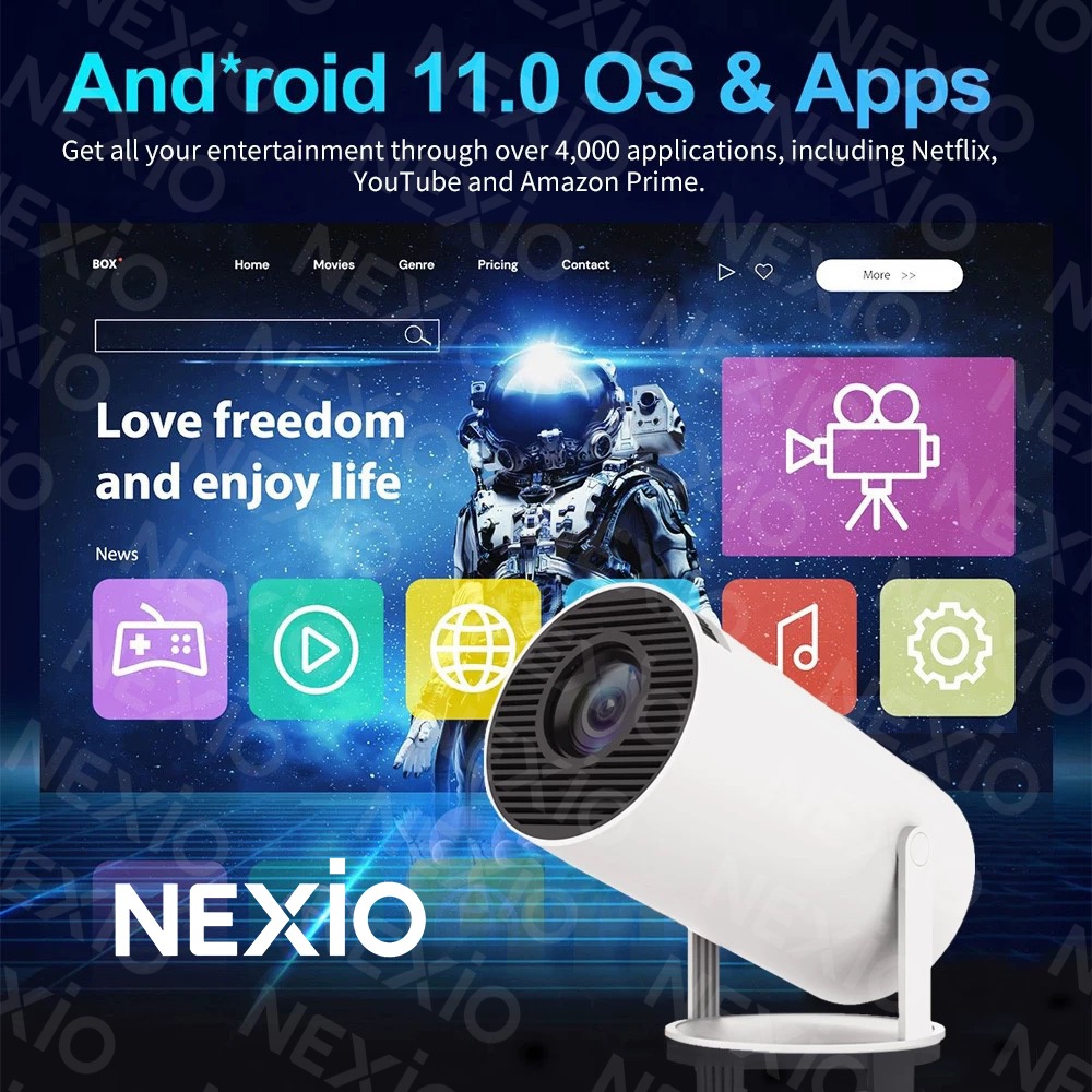 proyektor android 4k full hd tv proyektor mini android infocus proyektor mini 220ANSI-Garansi 1 Tahu