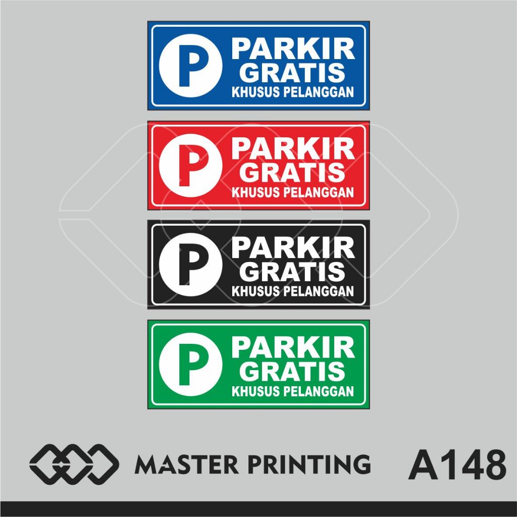 

A148 - Acrylic Sign, Stiker Akrilik Parkir Gratis Khusus Pelanggan, Tahan Air, Murah, Bisa Custom
