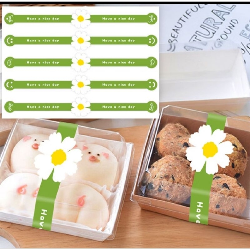 

( 5 Lembar = 25 Pcs ) Stiker Segel Label HAVE A NICE DAY