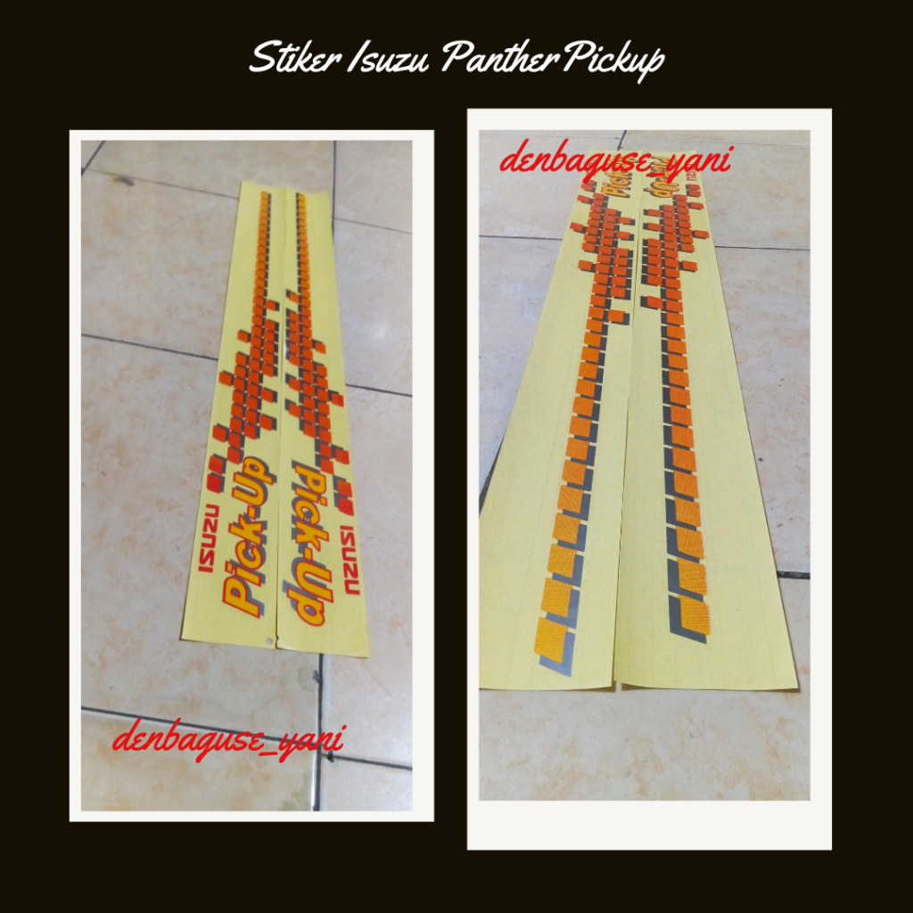 Stiker body Isuzu panther pick up/ Sticker mobil Panther pick up/ stiker panther pickup isuzu pickup