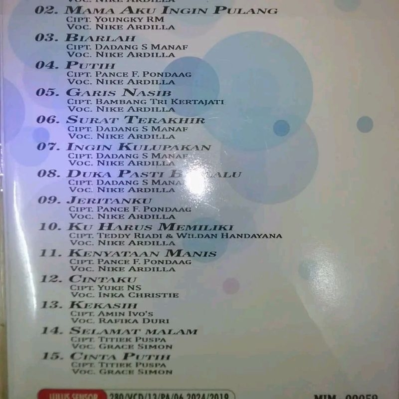 vcd nostalgia Nike Ardilla