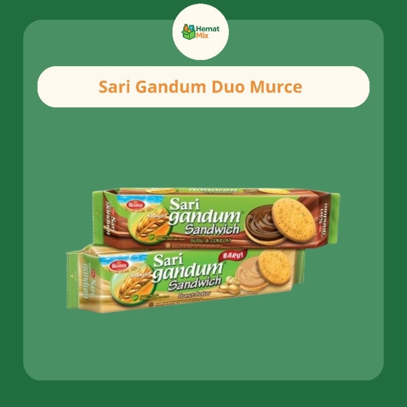 

Duo Sari Gandum Peanut Butter & Susu Cokelat – Camilan Gandum Lezat & Bergizi