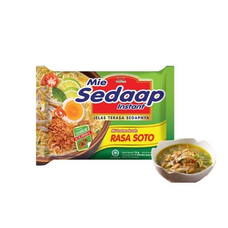 

mie sedaap kuah soto spesial/biji