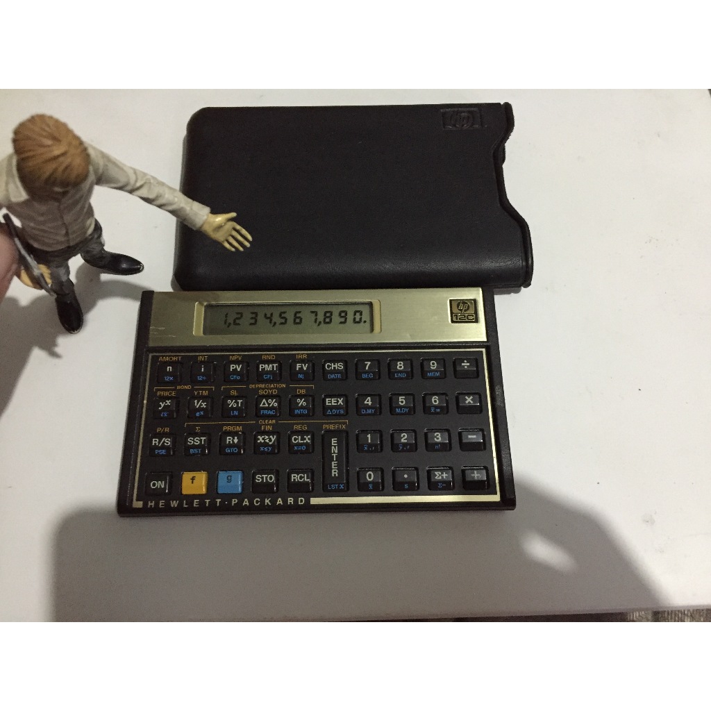 

HP 12C Financial Calculator - Gold Kalkulator Keuangan Hewlett Packard HP12c kondisi mulus normal