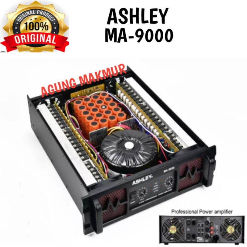Power Ashley MA 9000 Amplifier Ashley MA9000 Original - Power Ashley Ma-9000 Original