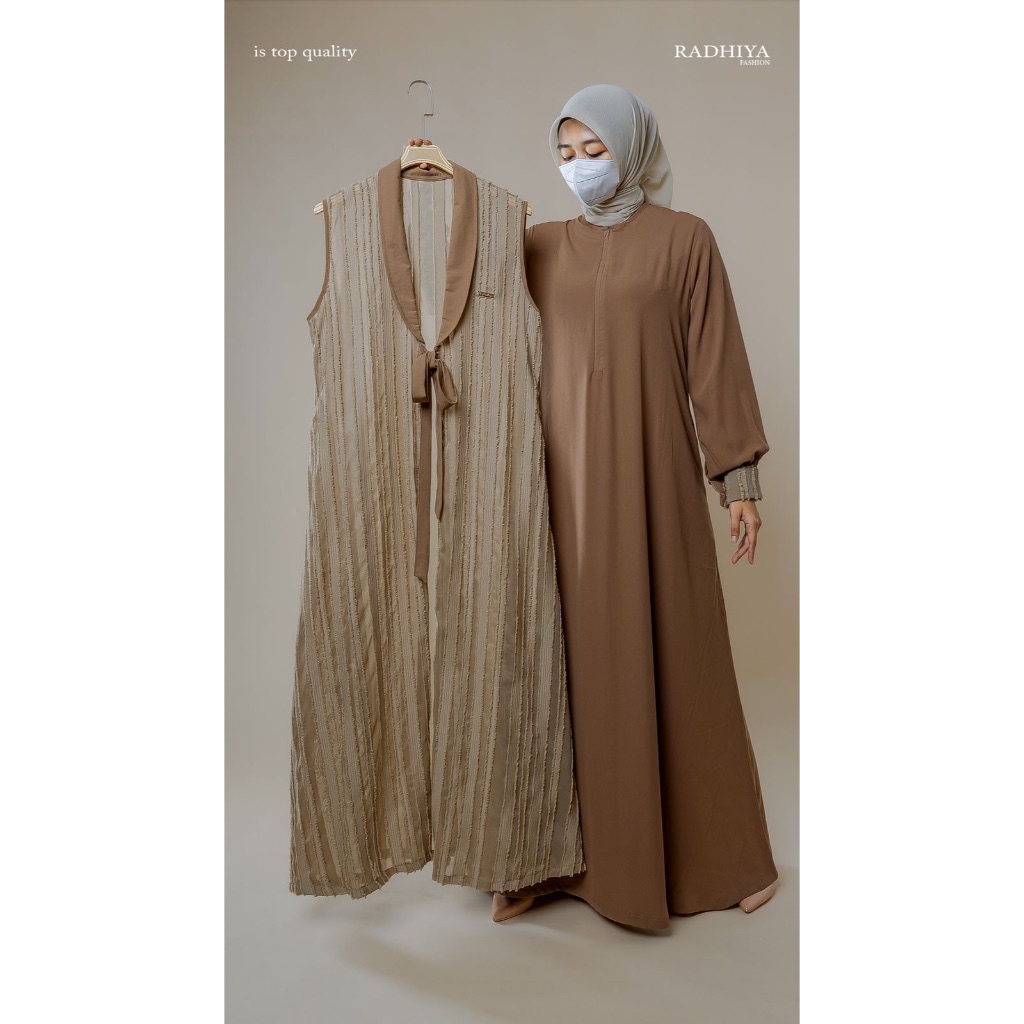 Radhiya dress - Gamis dari radhiya / Gamis Outer / Dress Outer by Radhiya / Radhiya Dress Premium Te