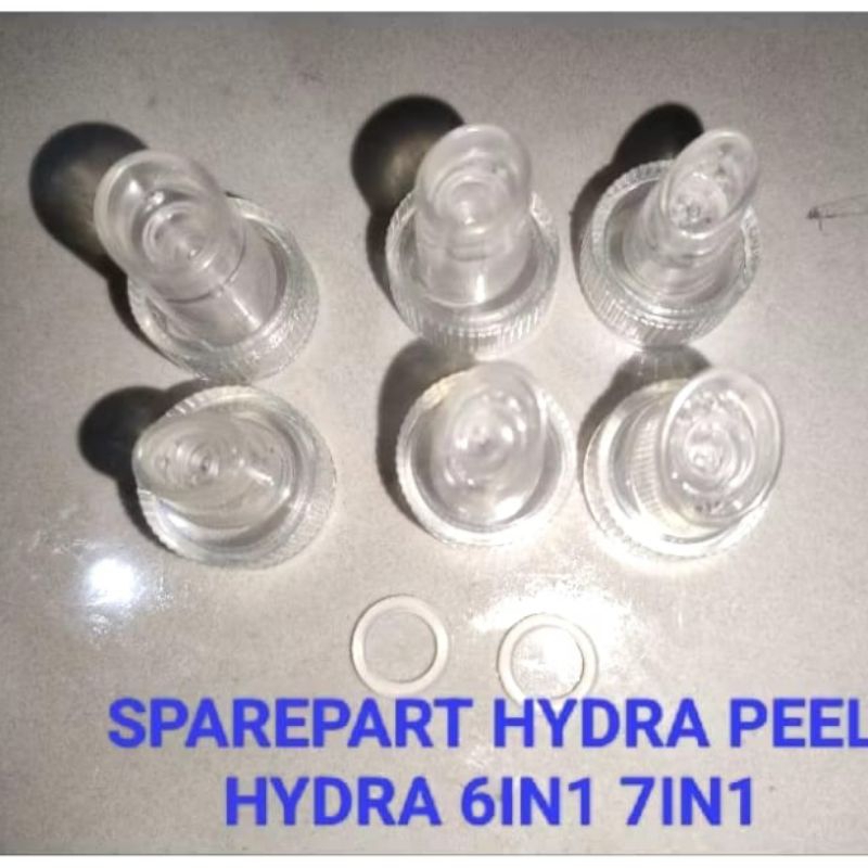sparepart hydra peel 6in1 kepala penyedot komedo dermabrasi tip hydrapeel 6in1 6pc tip penyedot kome