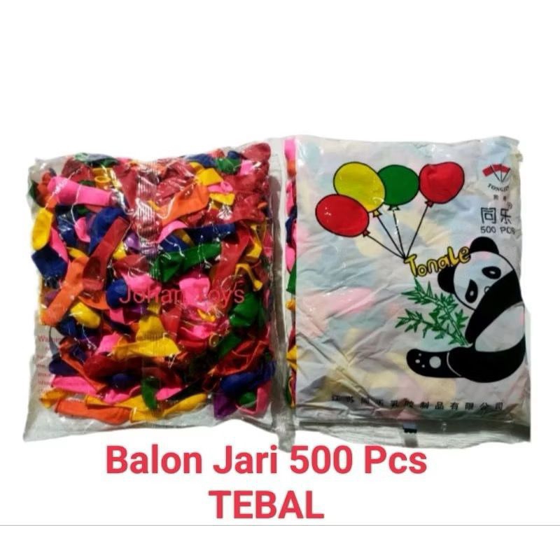 balon jari isi 500 pcs tebal grosir