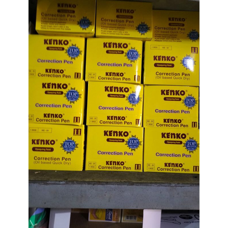 

Kenko Correction Pen KE-01 Merah / Correction Pen KE-823 - Doz isi 12 Pcs.