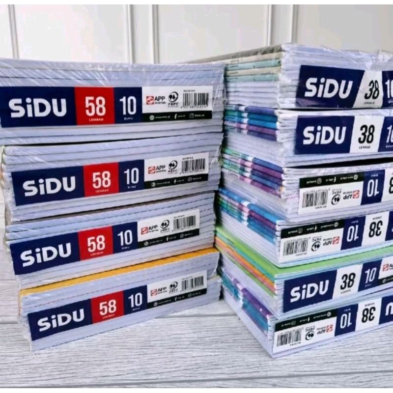 

Buku Tulis SINAR DUNIA 58 Lembar 1 pack isi 10 Buku/ SIDU ORIGINAL