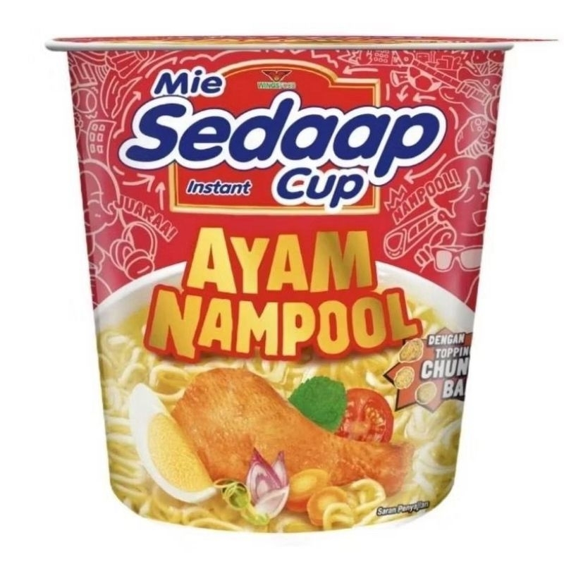 

Sedaap Mi Instan Cup Goreng Ayam Nampool 81 gram Batam