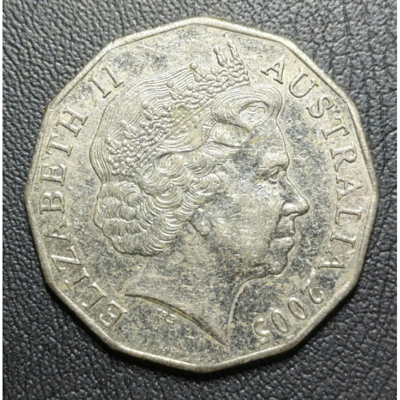 Koin Asing Australia 50 Sen Tahun 2005
