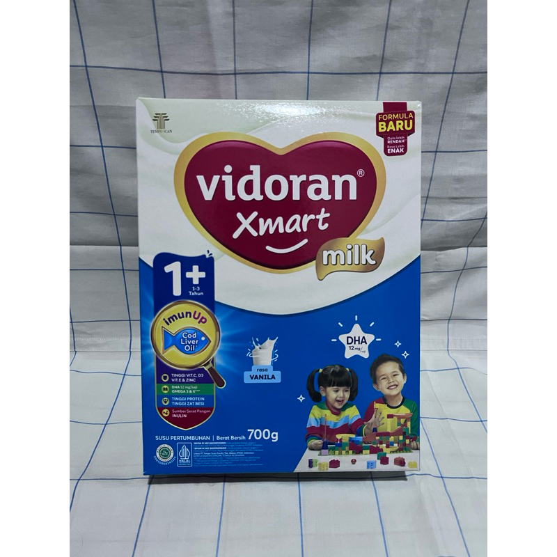 

VIDORAN XMART 1+ IMUNUP VANILA 700 GR SUSU FORMULA