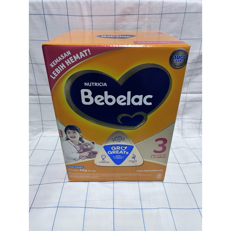 

Bebelac 3 Vanila Susu Pertumbuhan Bubuk 3000 GR