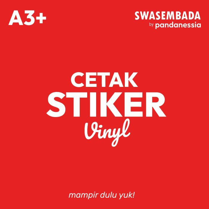 

Stiker Vinyl Tahan Air / Sticker kemasan produk / Tahan air dan Transparan bahan vinyl ukuran A3+