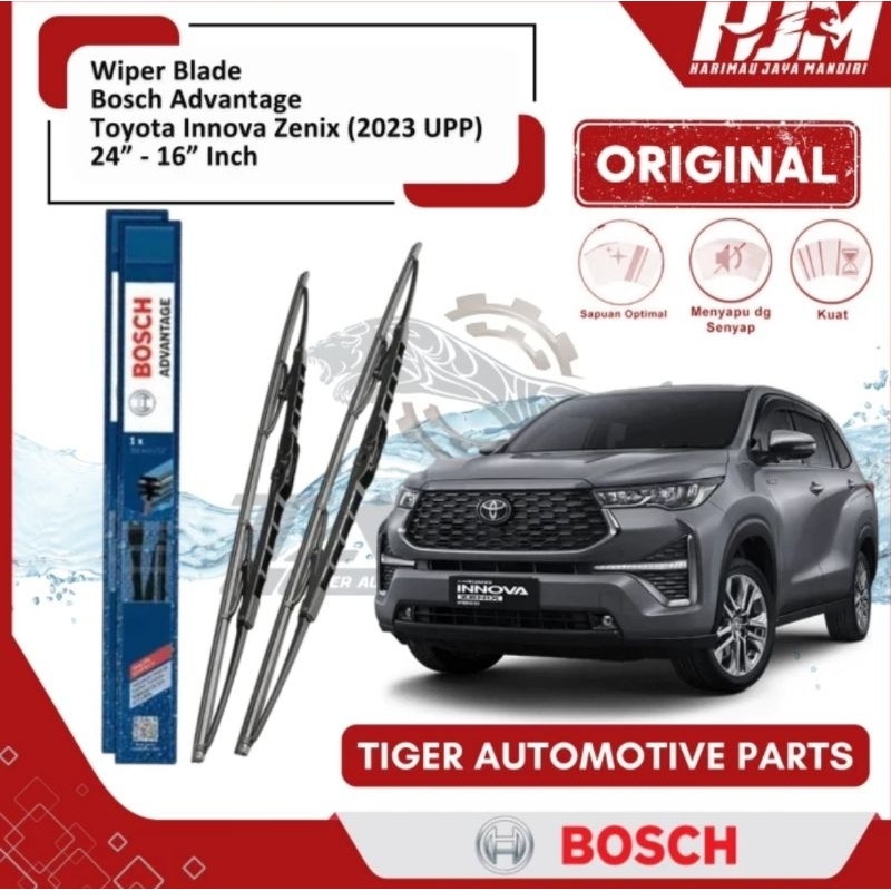 WIPER BLADE DEPAN TOYOTA INNOVA ZENIX / INOVA HYBRID 2023 BOSCH ADVANTAGE
