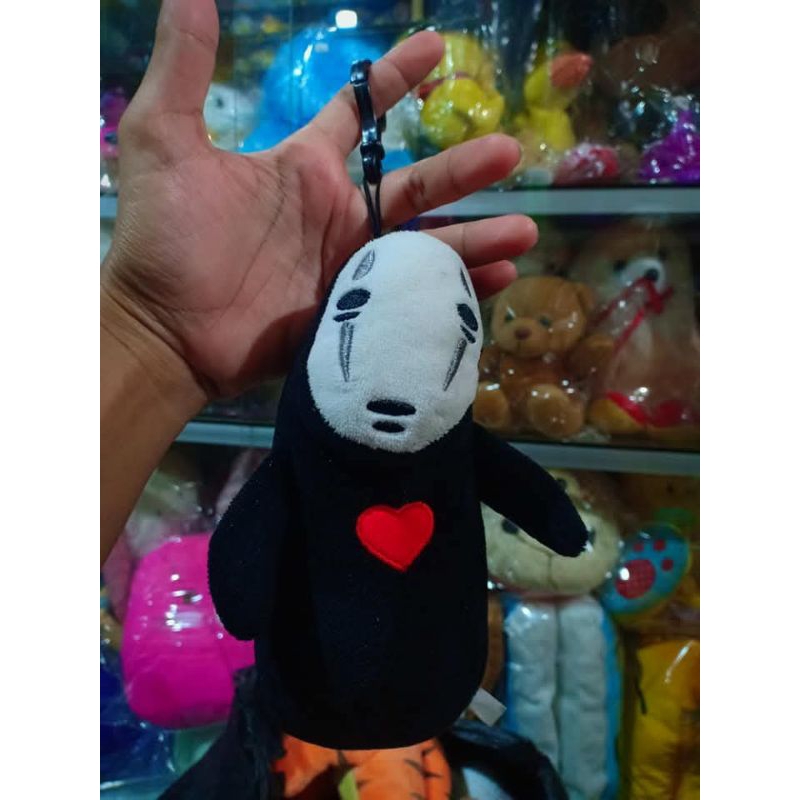 gantungan kunci boneka No Face Kaonashi Keychain