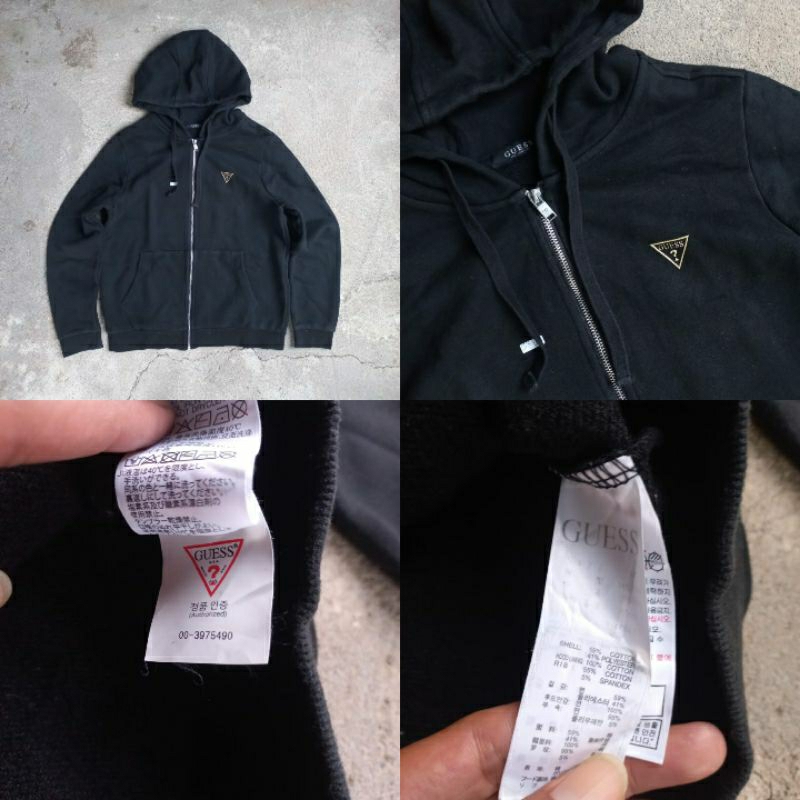 Hoodie Zipper Guess