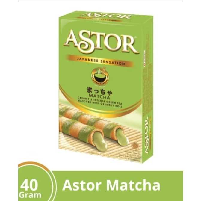 

Astor Wafers Stick Matca 40g Mayora Astor Green Tea Mayora 40 Gram Mayora Astor Matcha 40g