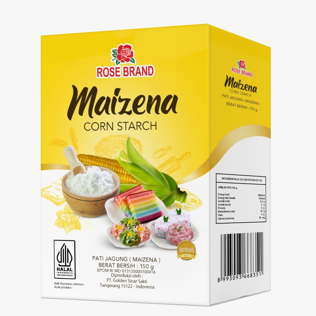 

Rose Brand Maizena Corn Starch Pati Jagung 150g