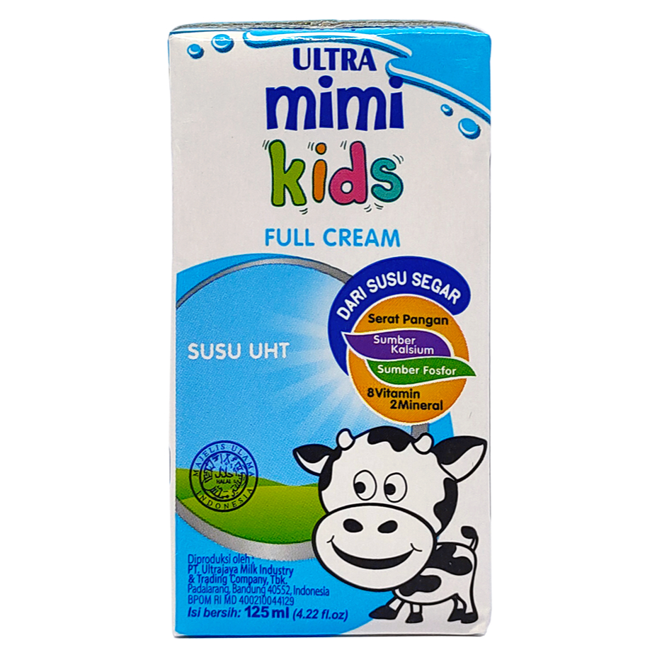 

Ultra Mimi Susu Cair UHT Full Cream 125ml – Susu Siap Minum untuk Anak
