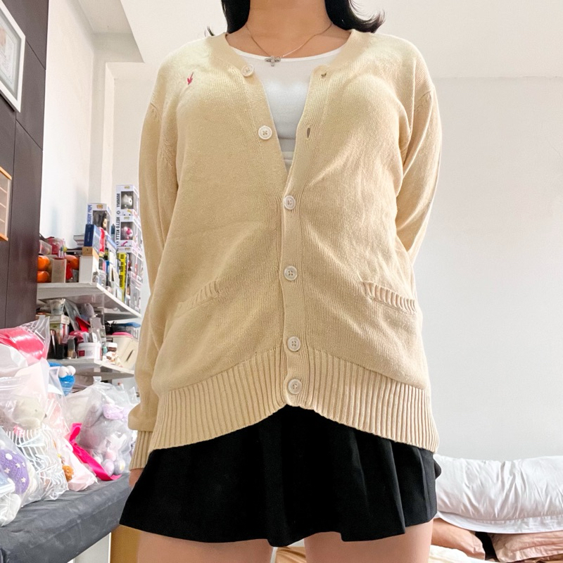 playboy bunny yellow knit cardigan