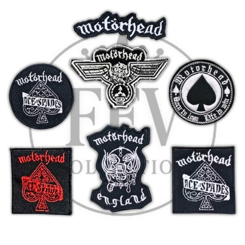 Patch Bordir Band Musik MOTORHEAD EMBLEM Bordir Jahit Aksesoris Logo Vintage Patch Iron Bordir Patch