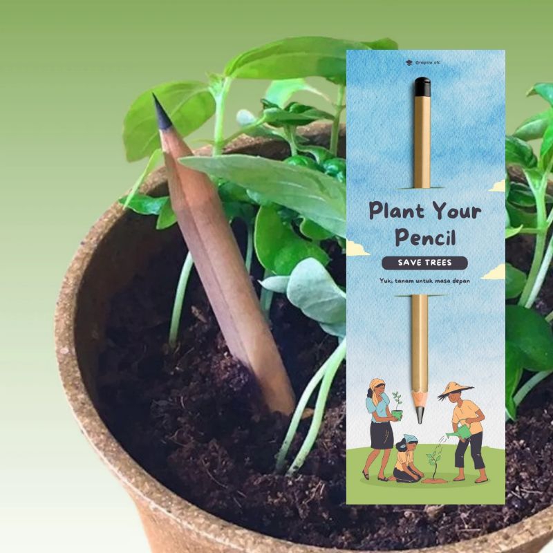 

Pensil Tanam ReGrow Ramah Lingkungan