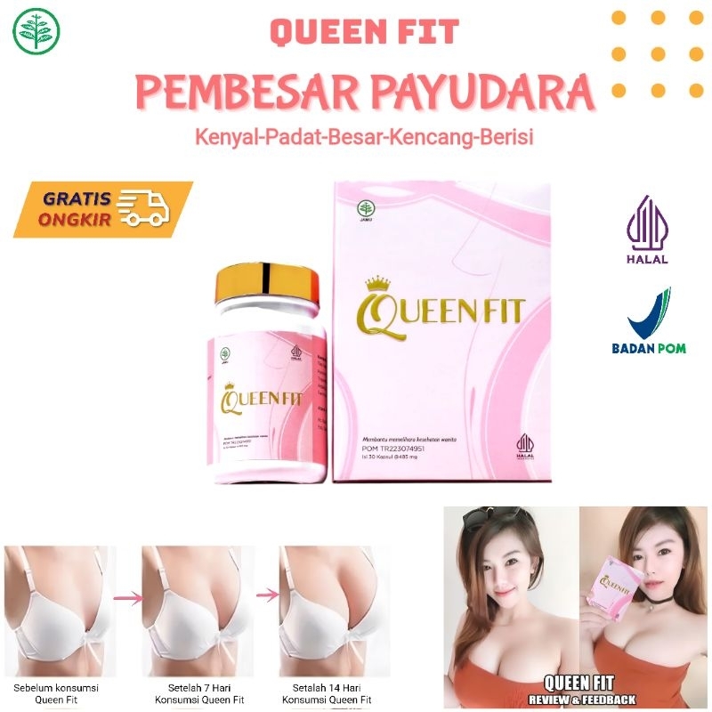 QUEEN FIT HORMON ESTROGEN WANITA WARIA PEMBESAR PAYUDARA BPOM PALING AMPUH GARANSI UANG KEMBALI