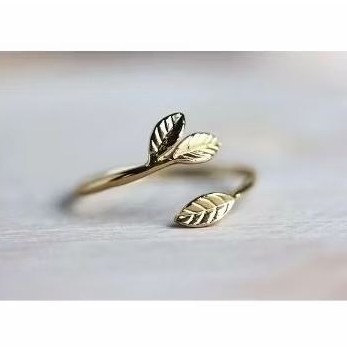 Cincin Emas Wanita Model daun
