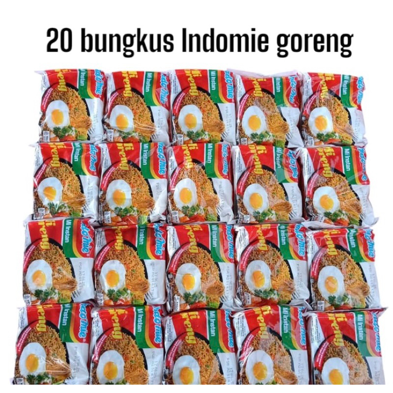 

[Paket 20pcs] Indomie Goreng Mie Instan Murah