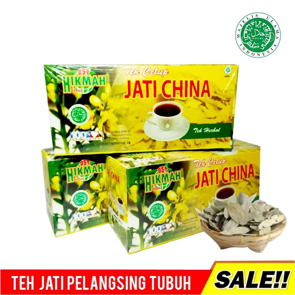 

Teh Celup Daun Jati Cina Hikmah Herbal Pelangsing