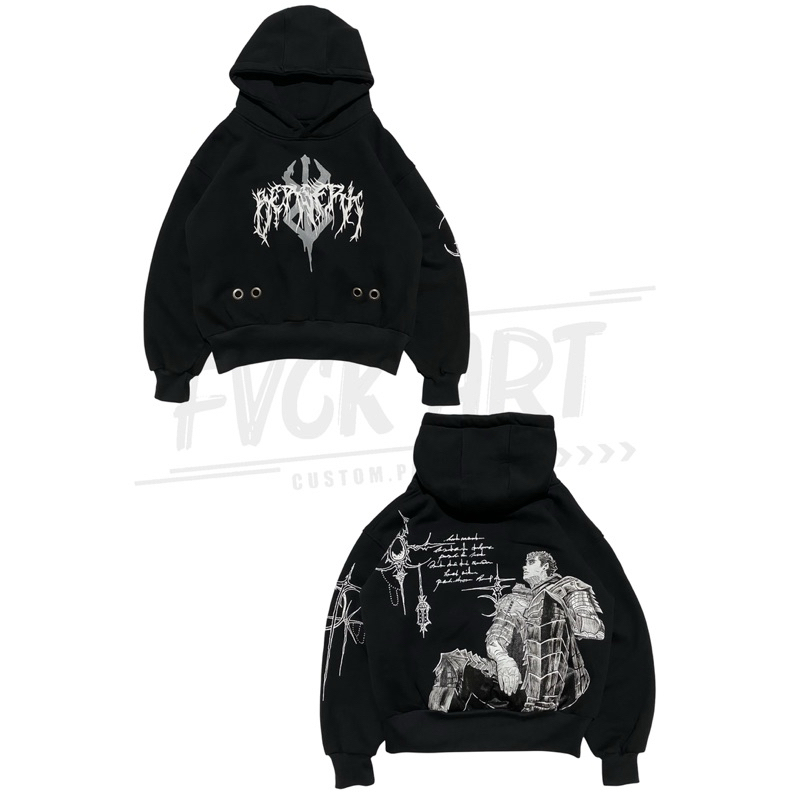 CUSTOM HOODIE// CUSTOM CREWNECK// CUSTOM DENIM// HAINPAINTED & REWORKED// ANIME & REWORKED HOODIE SE