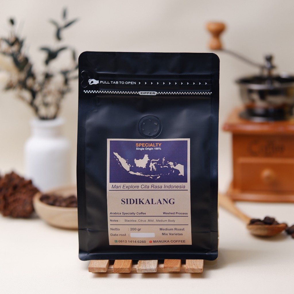 

Kopi Arabika Sidikalang 200g - Biji / Bubuk Kopi Manuka Coffee Roasted Beans