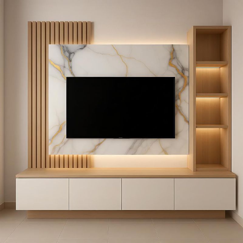 SunFurniture Backdrop Kabinet TV/ RAK DINDING KABINET TV