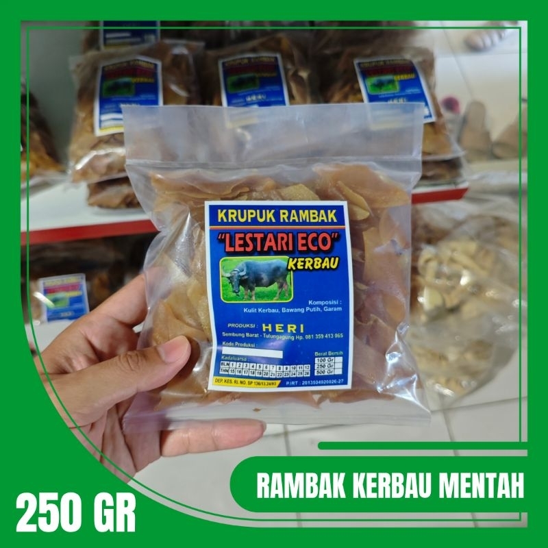 

250gr Rambak Kulit Kerbau Mentah Lestari Eco – Kualitas Premium Siap Goreng