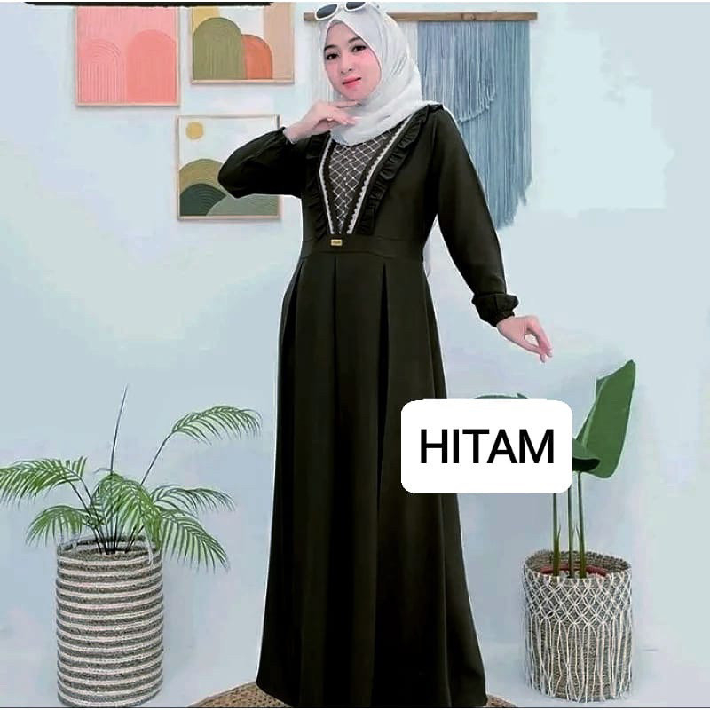 Gamis Brokat Model Terbaru Mix Brokat Plus Renda