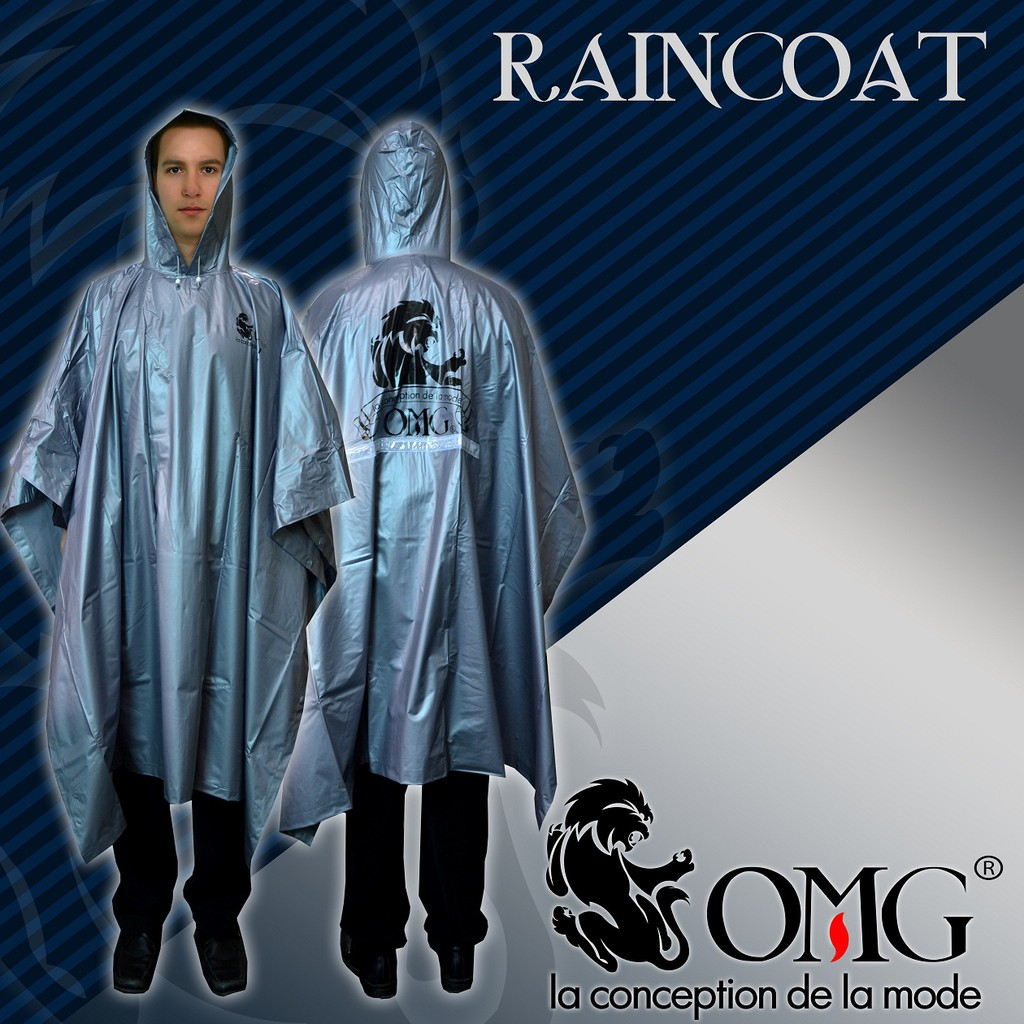 Jas Hujan Poncho Batman Raincoat OMG 100% PVC Waterproof Scotlight OMG Jas Hujan Poncho Ponco Kelelawar OMG Tahan Air Waterproof Dewasa High Quality