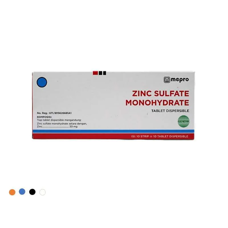 Zinc Sulfate Monohydrate Mepro 20 Mg Box isi 100