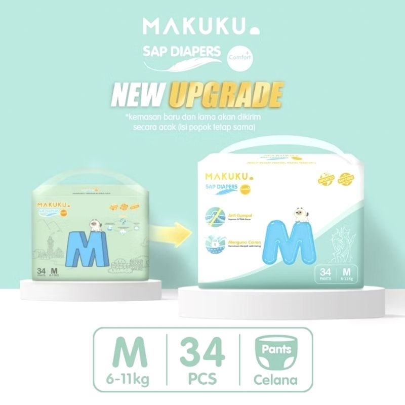Makuku SAP Diapers M34