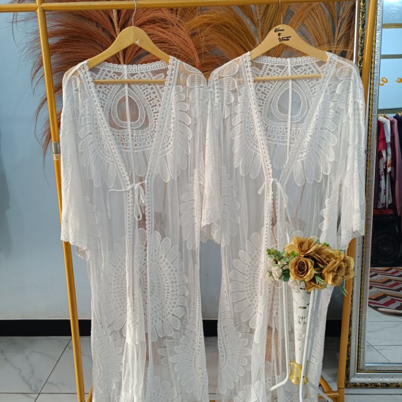 outer atasan wanita import jaring