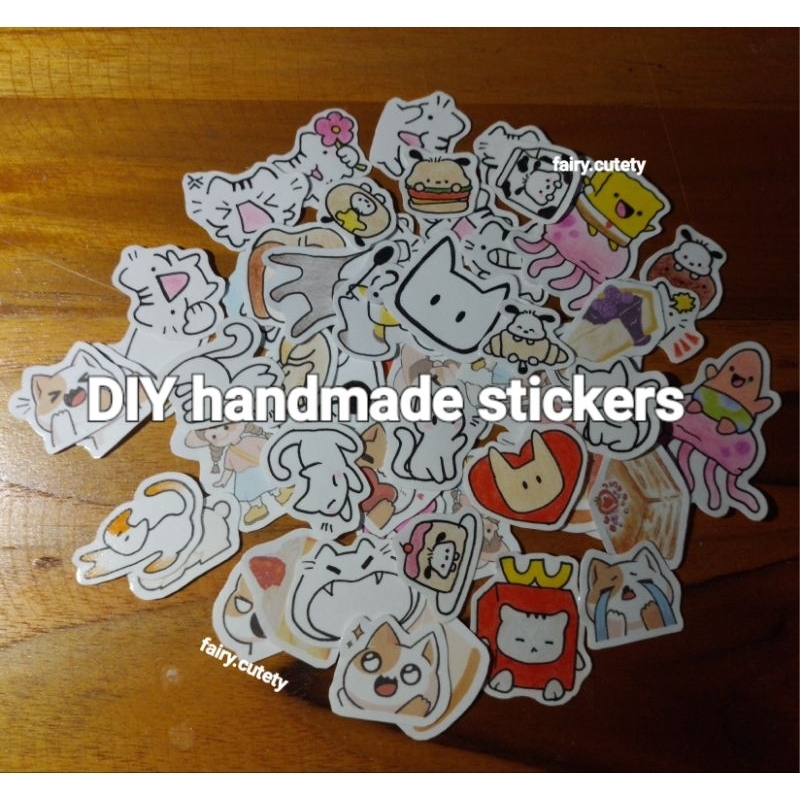 

STIKER HANDMADE ISI 15 PCS||DIY HANDMADE STIKERS